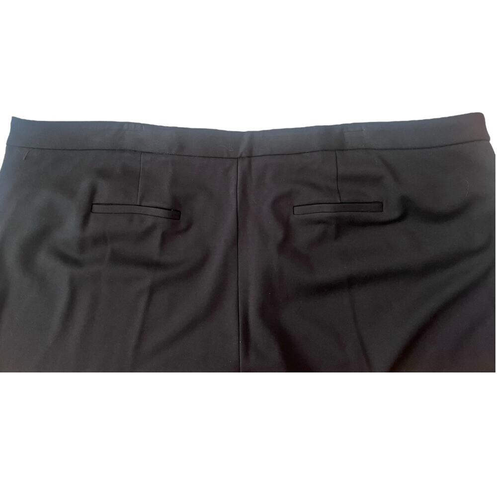Calvin Klein Flat Front Ponte Ankle Dress Pants | Plus 24W, Black NEW! - Picture 14 of 16